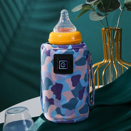 Calentador de alimentador de leche de fórmula, calentador de viaje USB, bolsa calefactora para biberón de bebé